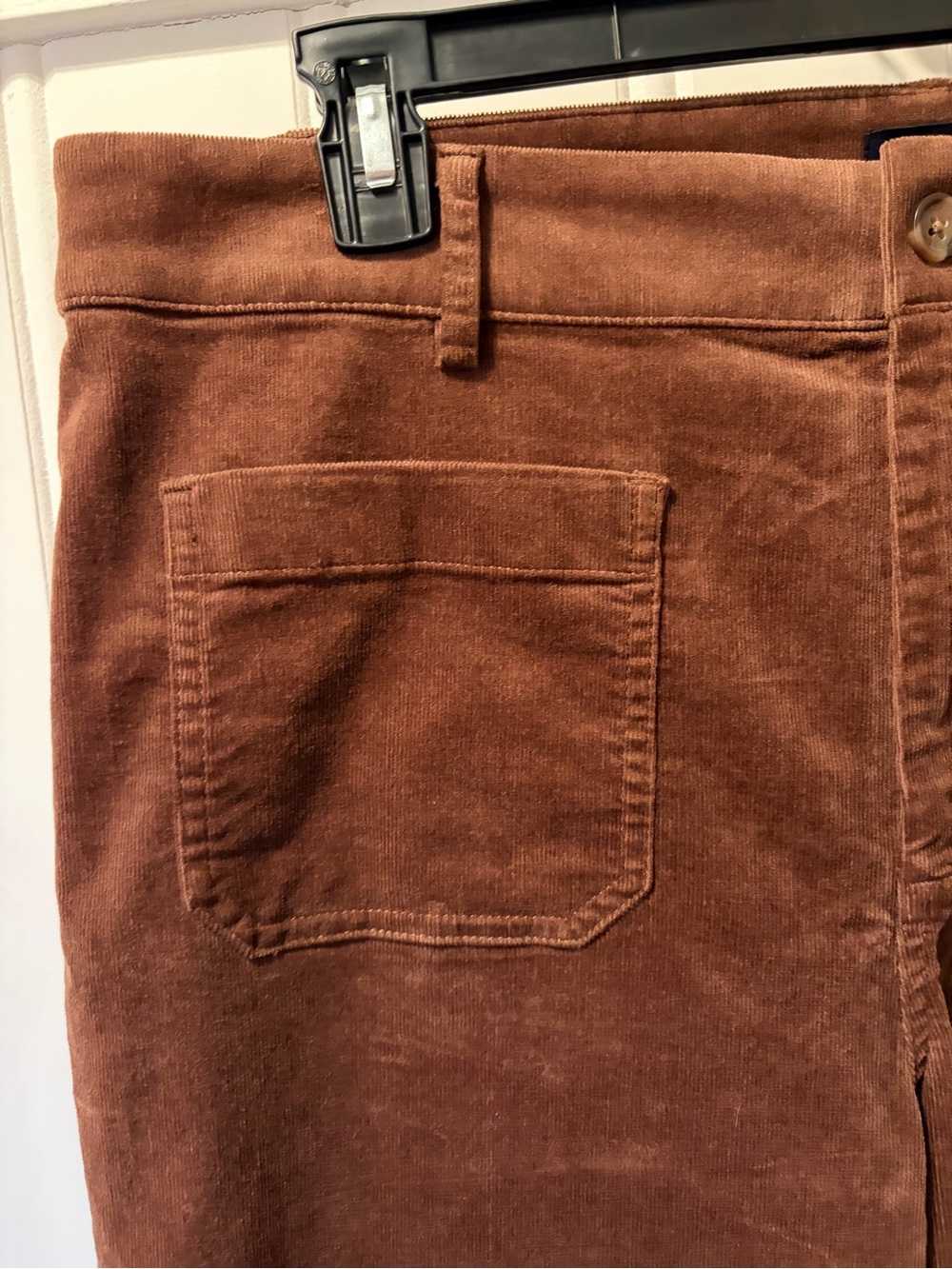 NWT J. Crew Factory Corduroy Pants Front Patch Pocket Wide-legs Brown Size 32 - Picture 2 of 8
